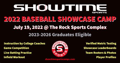 showtime showcase schedule 2022